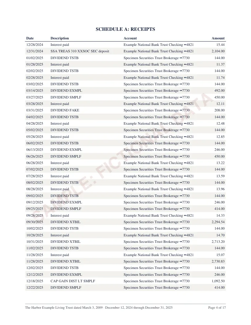 Page 4 of the California trust account sample